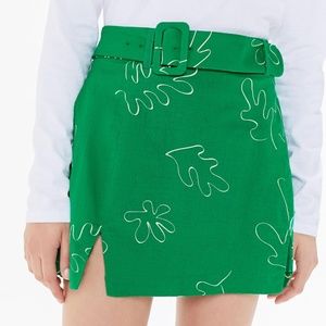 HOST PICK ✨Capulet UO - Green Belted Mini Skirt